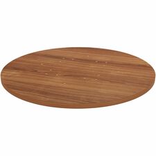 Tabletop, f/LLR61641 Base, Laminate, 36"Dia x 1"Thick, Walnut