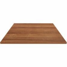 Tabletop,LLR87241 Base, Laminate, 42"x42"x1"Thick, Walnut