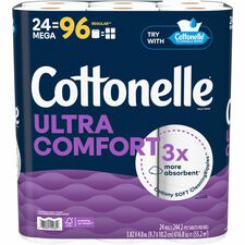 Toilet Paper, Ultra Comfort, 2-Ply, Plant-Based, 24/PK, WE