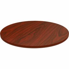 Tabletop, f/LLR61641 Base, Laminate, 36"Dia x 1"Thick, Mahogany