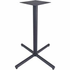 Base, X, Metal,Lorell 36"/42"Tops, 35-3/8"x35-3/8"x40-3/8", BK