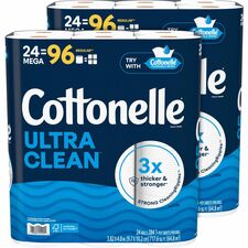 Toilet Paper, Ultra Clean, 1-Ply, Plant-Based, 24/PK, 2/CT, WE