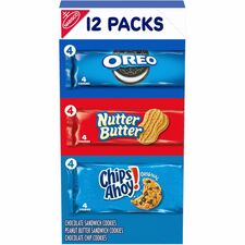 Cookie Variety Pack, Oreos/Nutter Butter/Chips Ahoy, 12/BX, MI