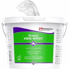 Wipes, f/Hands, Degrease, No Water, Heavy-Duty, 10"x12", 130/EA, WE