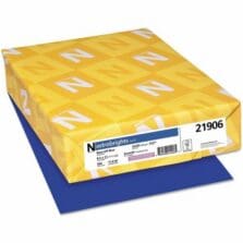 Paper, Heavyweight, 24 lb, 8-1/2"x11", 500/RM, Blast Off Blue