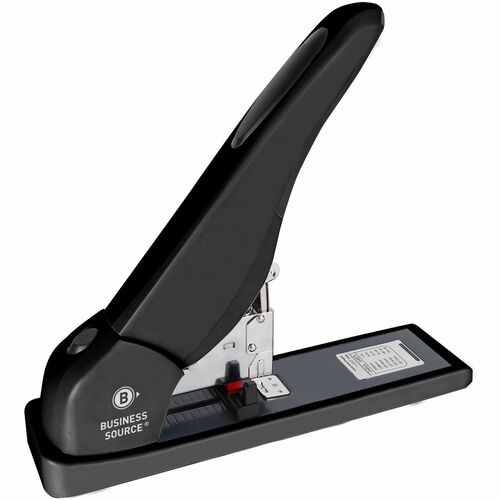 Stapler, High-Capacity, 140-Sheet Cap, 100 Staple Cap, Metal, BK