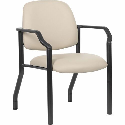 Guest Chair, w/Arms, Mid-Back, Vinyl, 25"x22"x32-1/2", BG