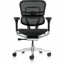 Chair, All Mesh, No Headrest, 26.18"x26.57"x44.69-51.18", BK