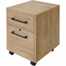 Pedestal, w/FileDrawer/UtilityDrawer, 18"x12"x26", Monarca