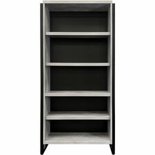 Bookcase, Open, 4 Shelves, 36"x12"x78", Concrete