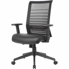 Task Chair, Antimicrobial, Synchro-Tilt, Mesh Back, BK