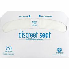 Covers, f/Toilet Seat, Self-Disposing, Paper, 250/PK, 20PK/CT, WE