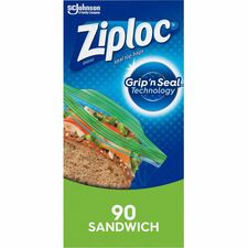 Sandwich Bag, GripnSeal, 6-1/2"x5-7/8", 90/BX, 12/CTClear
