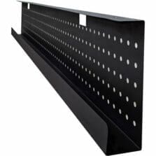 Modesty Panel,72"Top, 66"x3"x10", Black