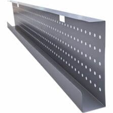 Modesty Panel,72"Top, 66"x3"x10", Silver