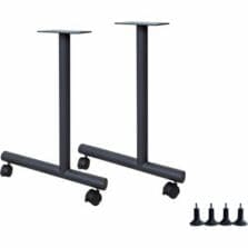 Base, C-Leg,Invent Table, 5"x22"x28.5", Black