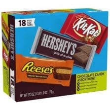 Candy, Full-Size, Hershey's/Kit Kat/Reese's, 18/CT