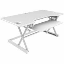Desk Riser, w/Tray, Deluxe, 45-7/10"x23-3/5"x20", WE