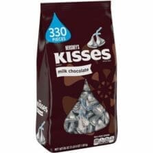 Candy, Kisses, Milk Chocolate, Silver Foil, 330/CT