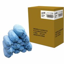 Shoe Covers, PolyLite, XLarge, 18"L, 150/Carton, Blue