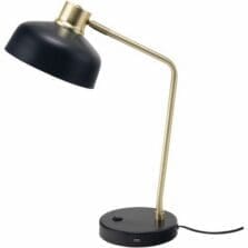 Desk Lamp, Retro, USB Port, 10-Watt, LED, 20"H, BK