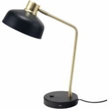 Desk Lamp, Retro, USB Port, 10-Watt, LED, 20"H, BK