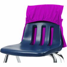Chair Pocket, Elastic Back, 12"-17"Wx2"D, 10/CT, Purple