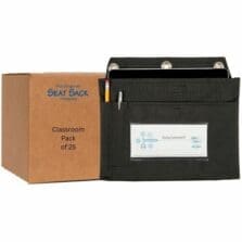 Pouch,Chromebook, 3-Ring, Large, 12.75"x1"x9.75", 25/CT, Black