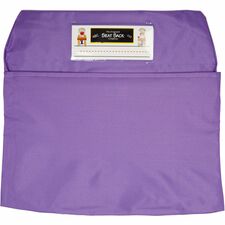 Chair Pocket, 1-Compartment, 11"-14"Wx2"D, 25/CT, Purple