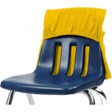Chair Pocket, Elastic Back, 12"-17"Wx2"D, 25/CT, Yellow