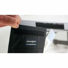 Pouch, Hand-e-Sack, Desk Storage, Adhesive, 100/CT, Black