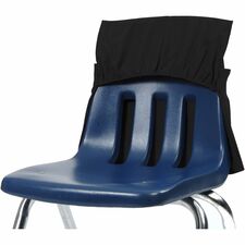 Chair Pocket, Elastic Back, 12"-17"Wx2"D, 10/CT, Black
