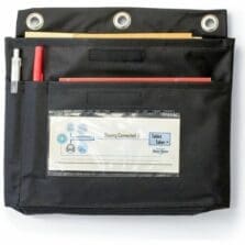 Pouch,Chromebook, 3-Ring, Large, 12.75"x1"x9.75", 50/CT, BK
