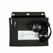 Pouch, f/Tablet, 3-Ring, Small, 11"x1"x9.5", 10/CT, Black