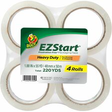 Packing Tape, EZ Start, 55 yds, 4/PK, CL