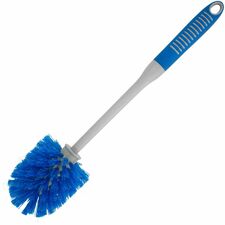 Toilet Bowl Brush, Deluxe, PET Bristles, Blue/Gray