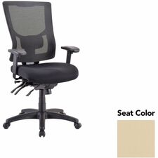 Executive Chair, Hi-Back, 26.75"x26"x40.5"-44", Buff