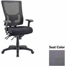 Executive Chair, Hi-Back, 26.75"x26"x40.5"-44", Carbon