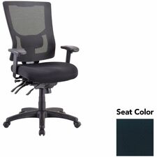 Executive Chair, Hi-Back, 26.75"x26"x40.5"-44", Ebony