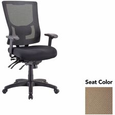 Executive Chair, Hi-Back, 26.75"x26"x40.5"-44", Beige