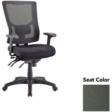 Executive Chair, Hi-Back, 26.75"x26"x40.5"-44", Olive GN