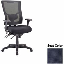 Executive Chair, Hi-Back, 26.75"x26"x40.5"-44", Navy