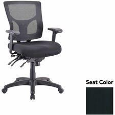 Executive Chair, Mid-Back, 26.75"x26"x39.38", Black