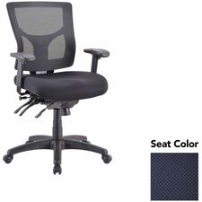 Executive Chair, Mid-Back, 26.75"x26"x39.38", Navy