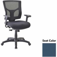 Mid-back Chair, 24.38"-25.63"x26.38"x36.63"-40.25", Ocean