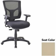Mid-back Chair, 24.38"-25.63"x26.38"x36.63"-40.25", Pumice