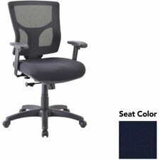 Mid-back Chair, 24.38"-25.63"x26.38"x36.63"-40.25", Cadet