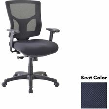 Mid-back Chair, 24.38"-25.63"x26.38"x36.63"-40.25", Navy
