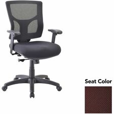 Mid-back Chair, 24.38"-25.63"x26.38"x36.63"-40.25", Burgundy