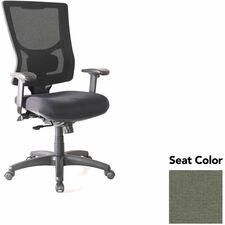 Hi-back Chair, Mesh Back, 20.88"x20.5"x41.38"-44.88", Sage